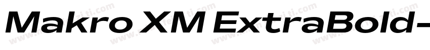 Makro XM ExtraBold字体转换
